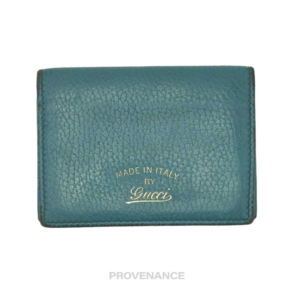 Gucci 🔴 Gucci Pocket Organizer Wallet - Turquois… - image 1