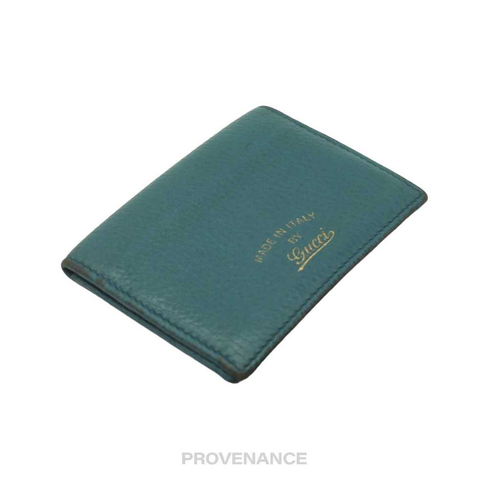 Gucci 🔴 Gucci Pocket Organizer Wallet - Turquois… - image 4