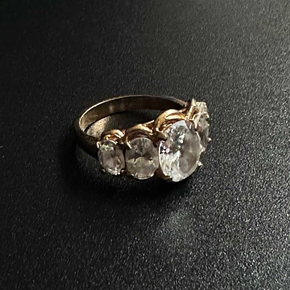 Brand Vintage Art Deco Style Cubic Zirconia Cockt… - image 2