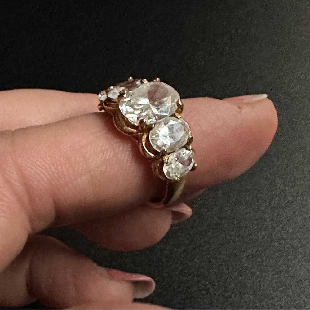 Brand Vintage Art Deco Style Cubic Zirconia Cockt… - image 6