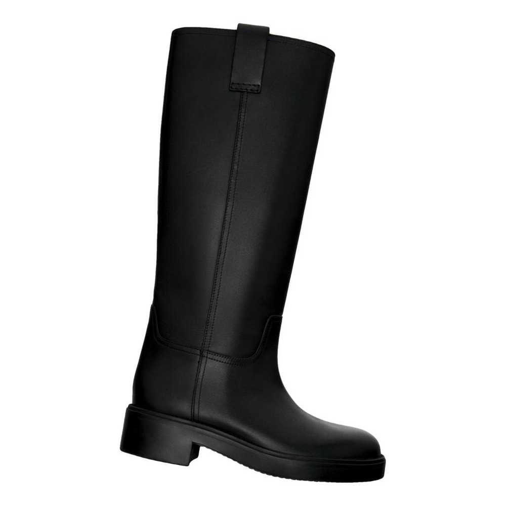 Massimo Dutti Leather riding boots - image 1