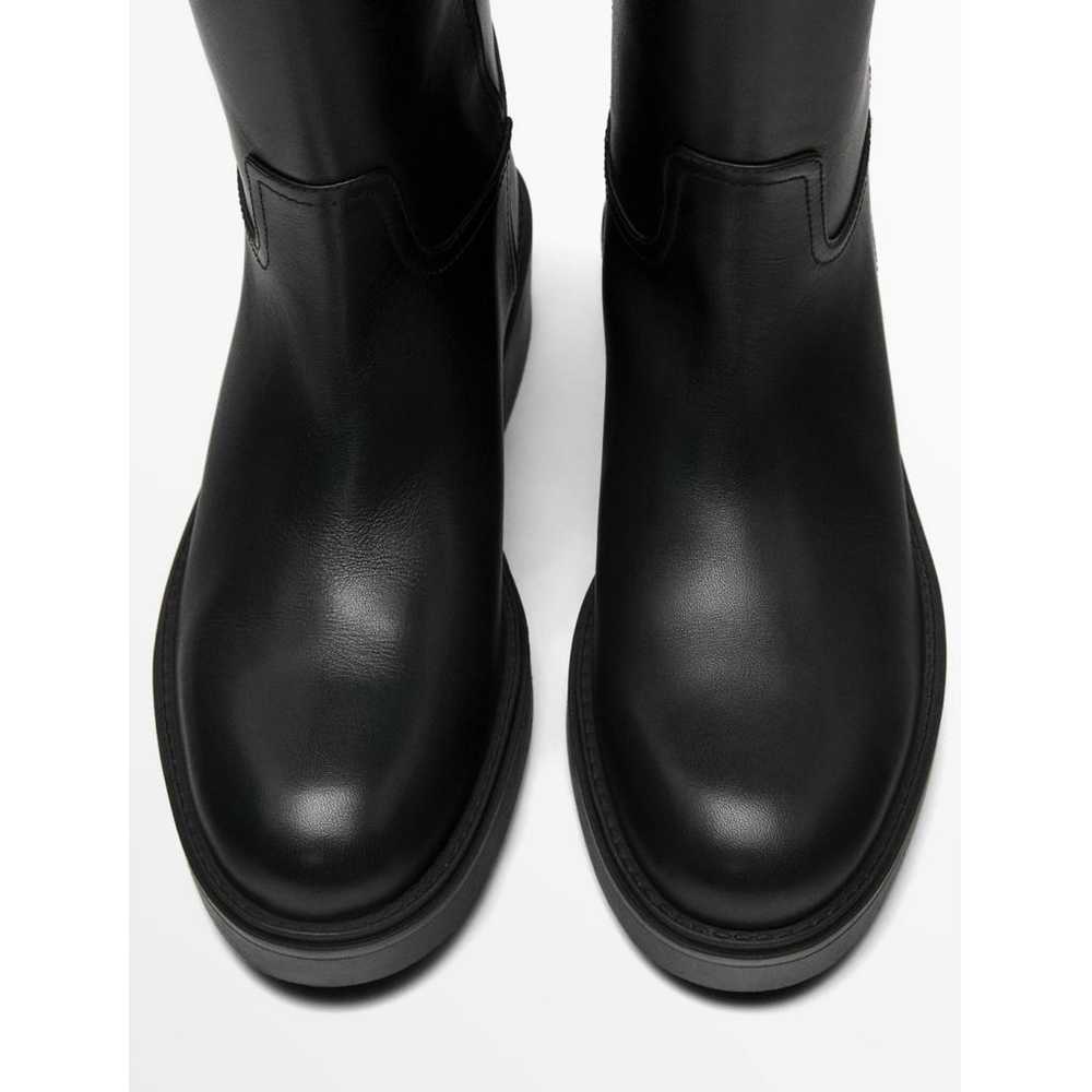 Massimo Dutti Leather riding boots - image 4