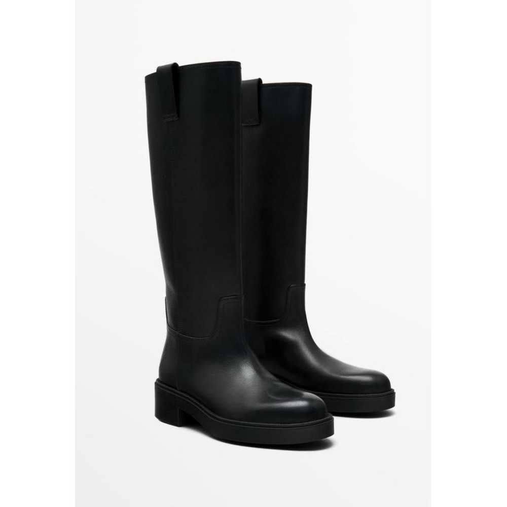 Massimo Dutti Leather riding boots - image 5