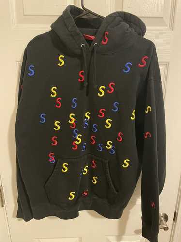 Supreme Supreme embroidered s hoodie black