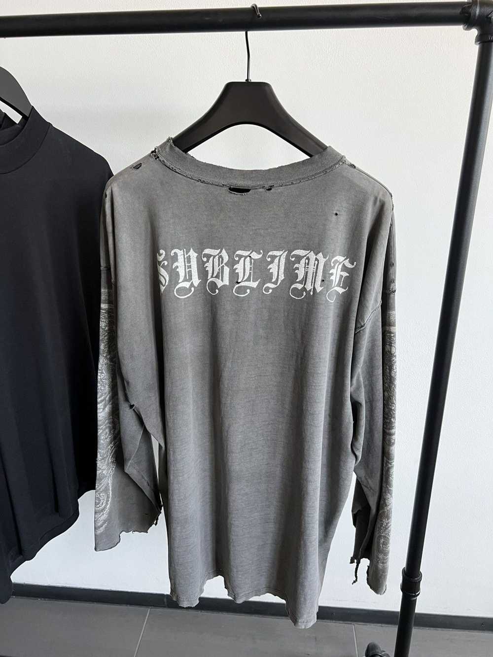 Band Tees × Vintage Vintage Thrashed Sublime Long… - image 3