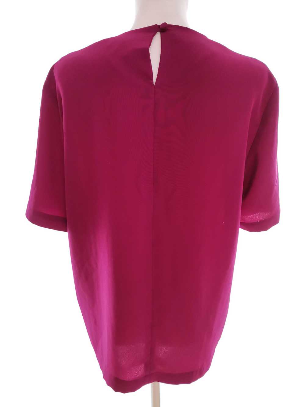 Jacques Vert  Size 38 Fuchsia Blouse Short Sleeve - image 3