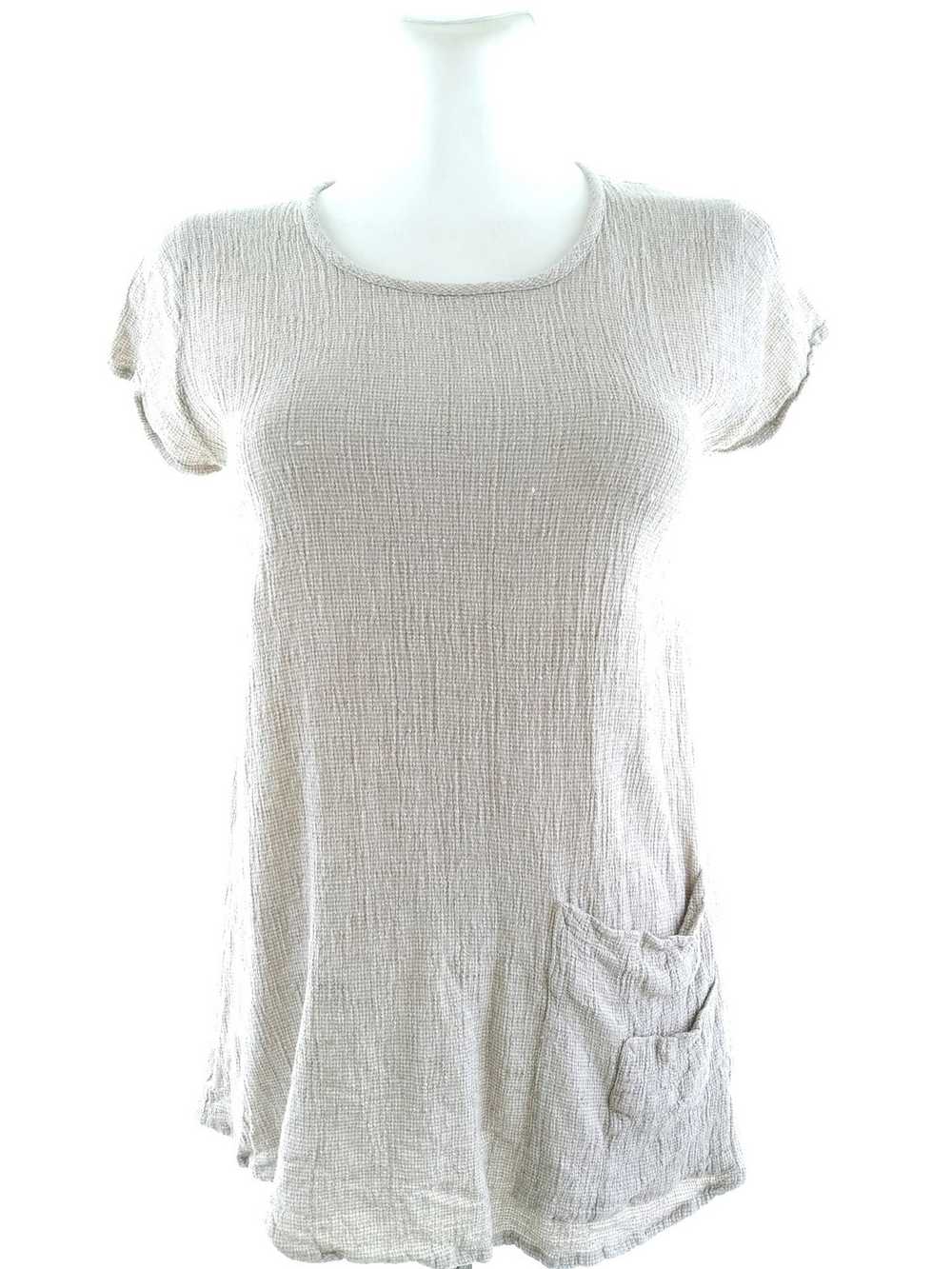 The Masai  Size S Grey Blouse Viscose Short Sleev… - image 1