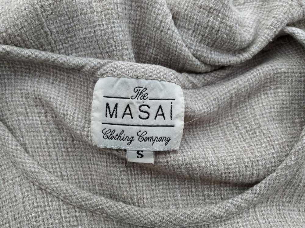 The Masai  Size S Grey Blouse Viscose Short Sleev… - image 4