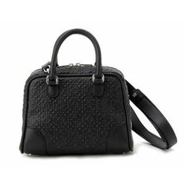 LOEWE DIN AMAZONA ハンドバック　ブラック Loewe Black Bolso Amazona Medium Anagram Bag ○ Labellov