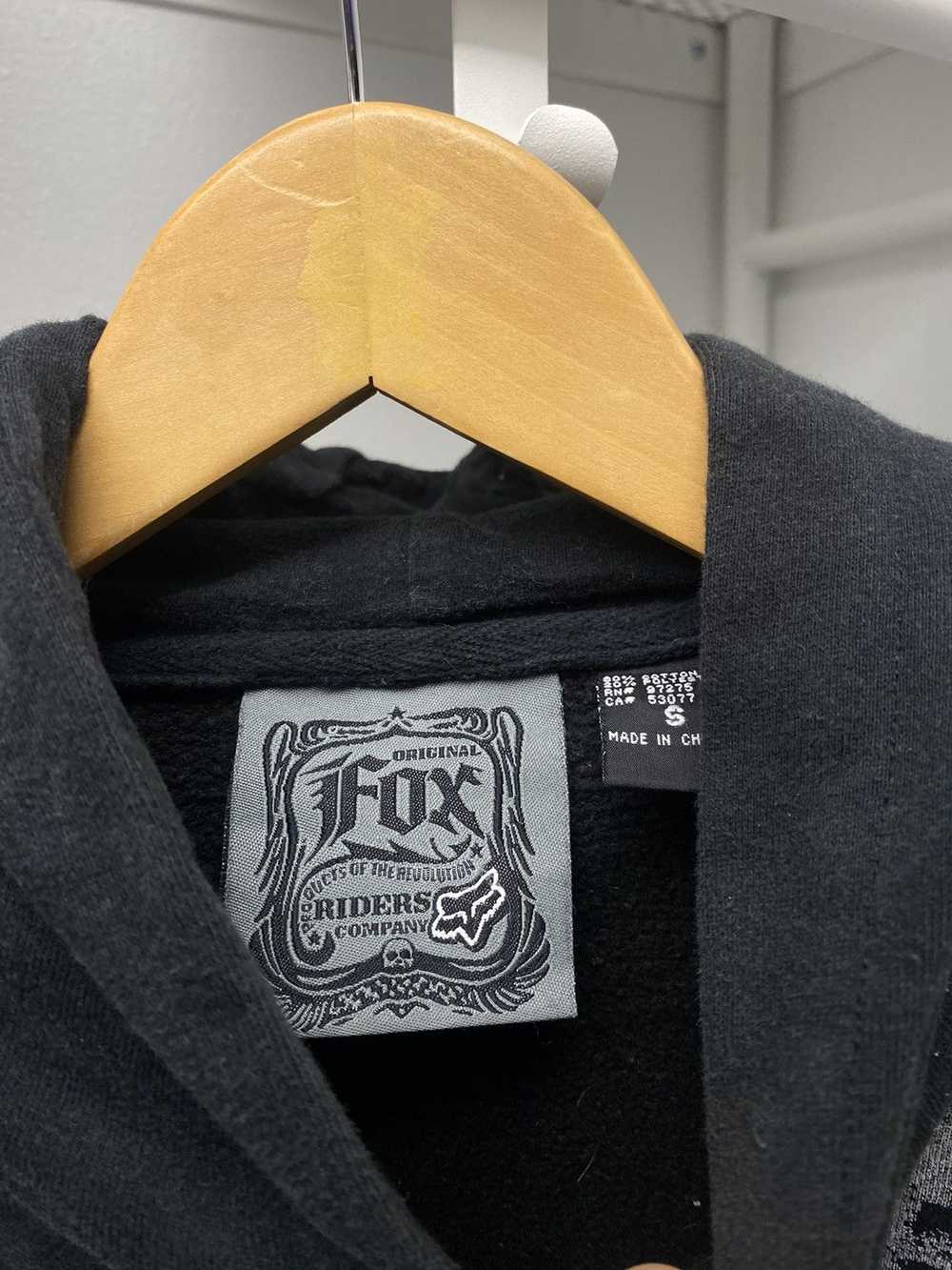 Fox × Vintage Y2K Fox Racing AOP Style Hoodie Sma… - image 4