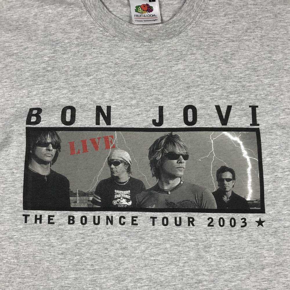 Rock Tees × Tour Tee × Vintage Vintage 2003 Bon J… - image 4