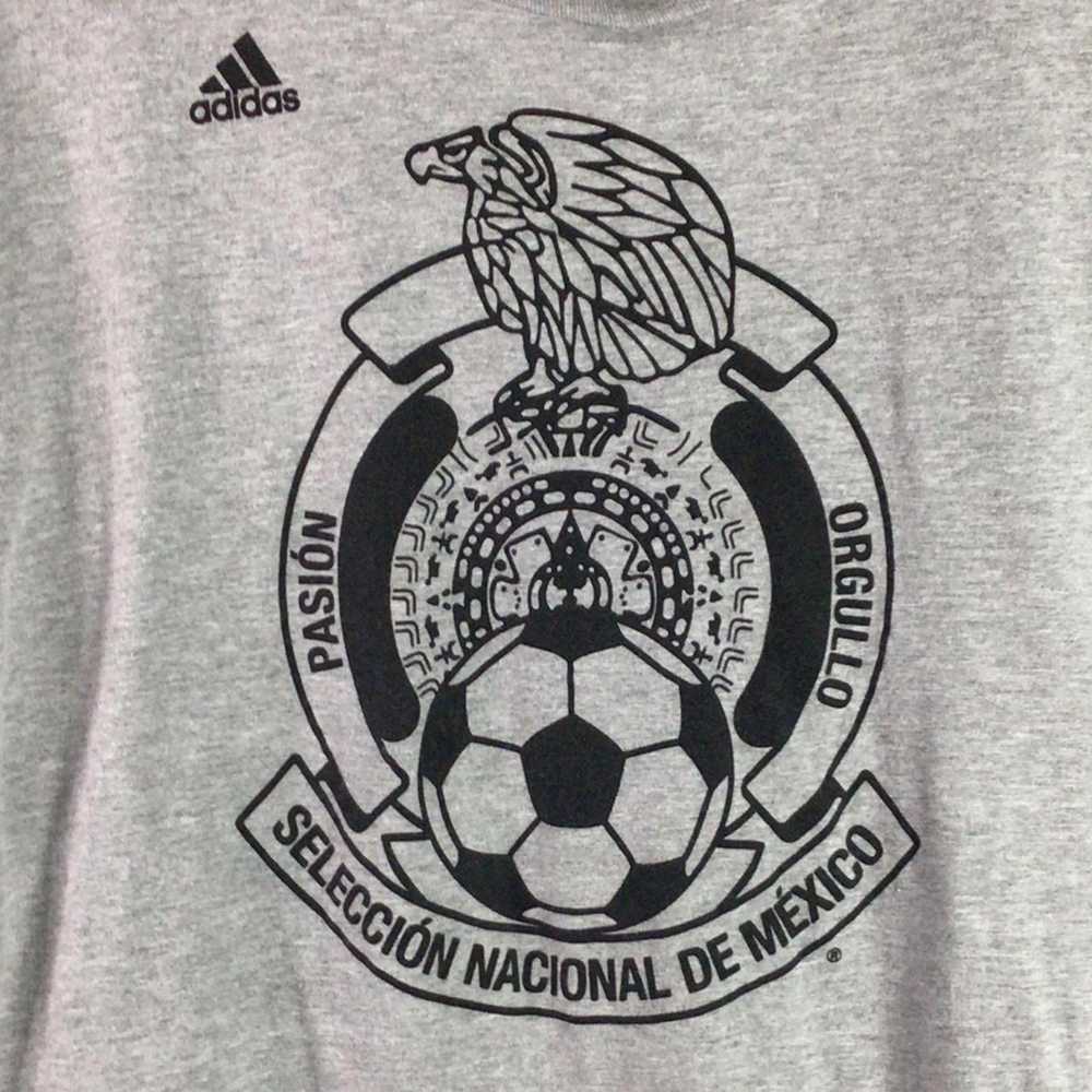 Adidas Adidas Mexico National Soccer T Shirt Gray… - image 2