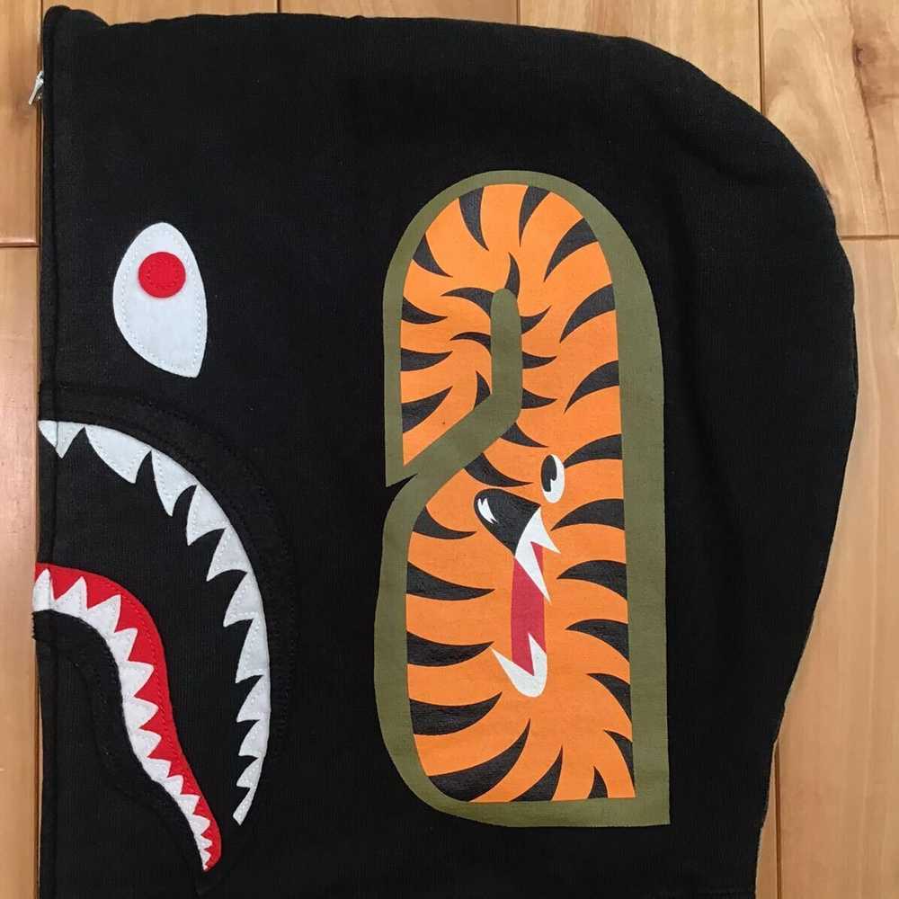 Bape × Nigo BAPE camo shark full zip hoodie a bat… - image 5