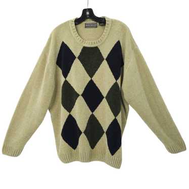 Preppy Sweater Vintage Argyle outlet Colorful Lord & Taylor 80s 90s Men's Medium