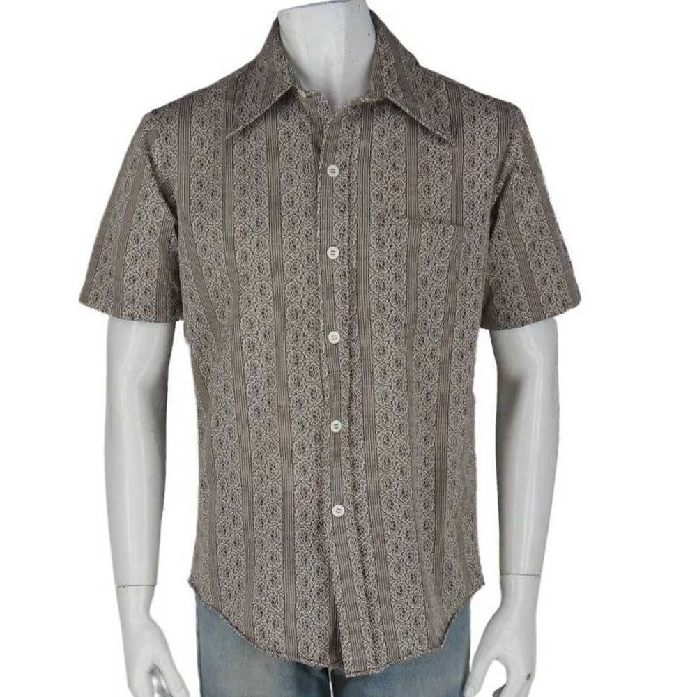 Vintage Vintage 70s Disco Short Sleeve Shirt - image 1