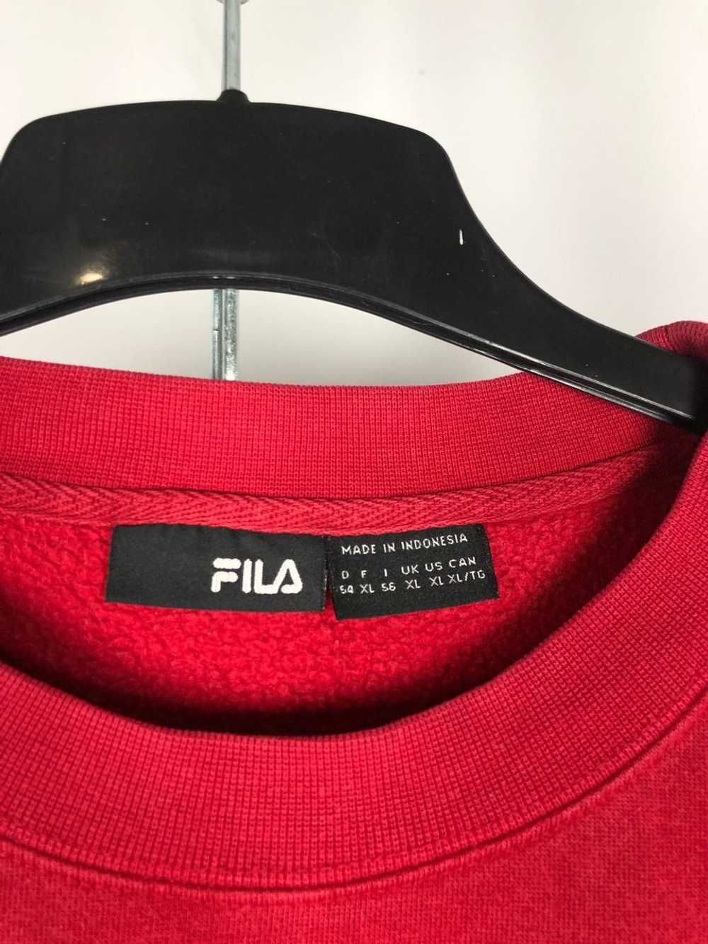 Fila × Vintage Fila vintage sweatshirt red big lo… - image 3