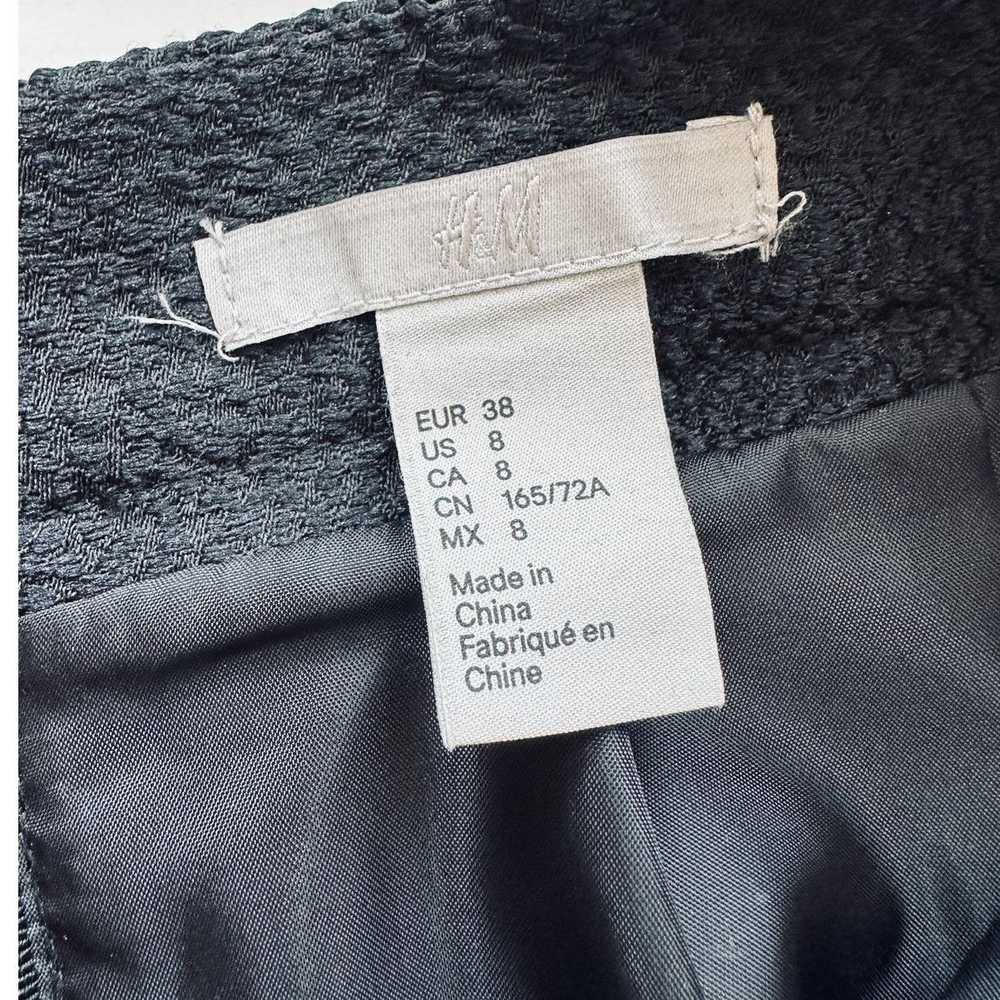 H&M H&M Black Tiered Jacquard Weave Lace Back Zip… - image 8