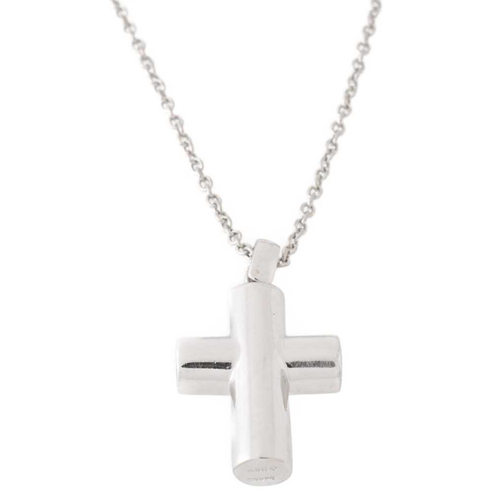 Bvlgari BVLGARI Latin Cross Necklace Pt950 1 Diam… - image 7