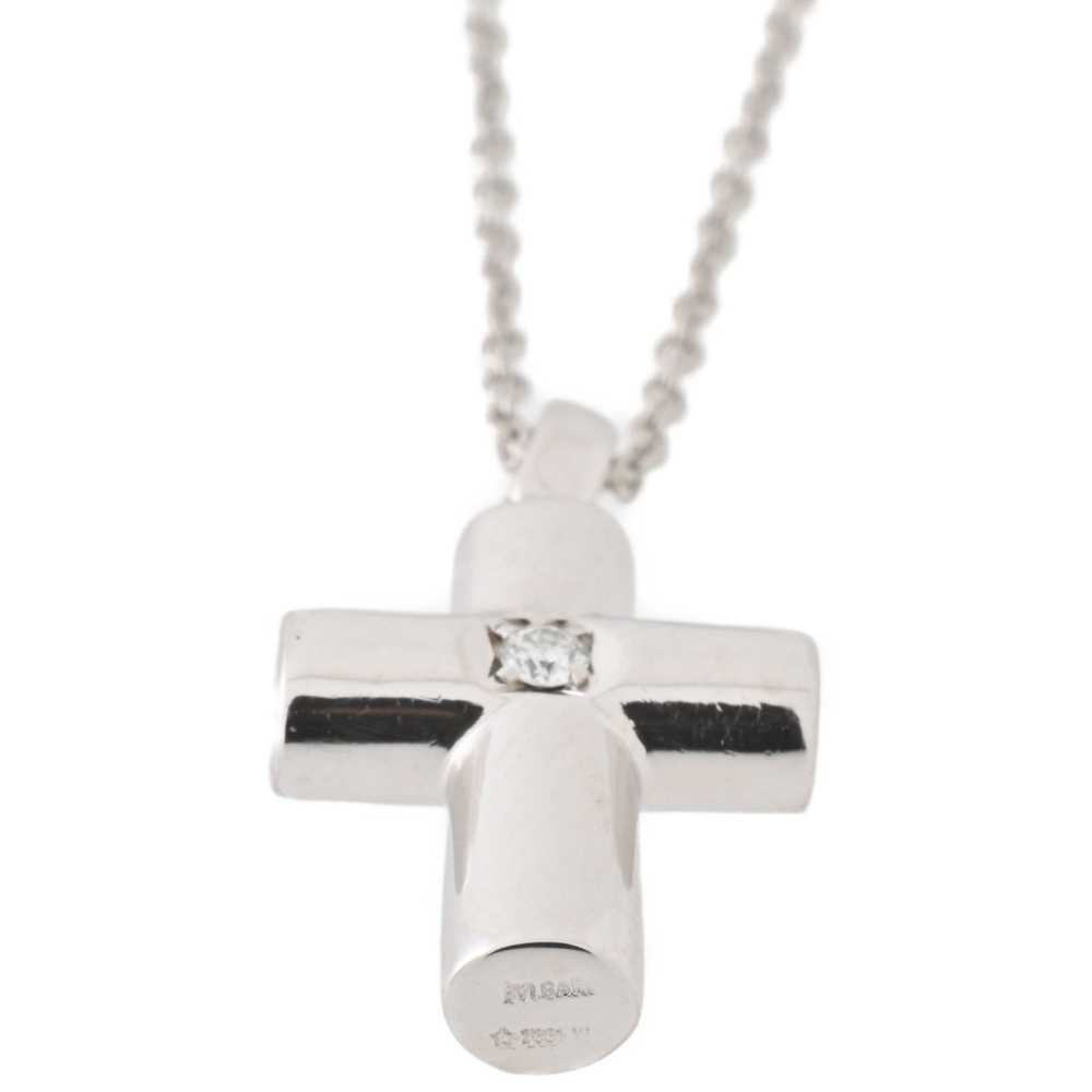 Bvlgari BVLGARI Latin Cross Necklace Pt950 1 Diam… - image 8