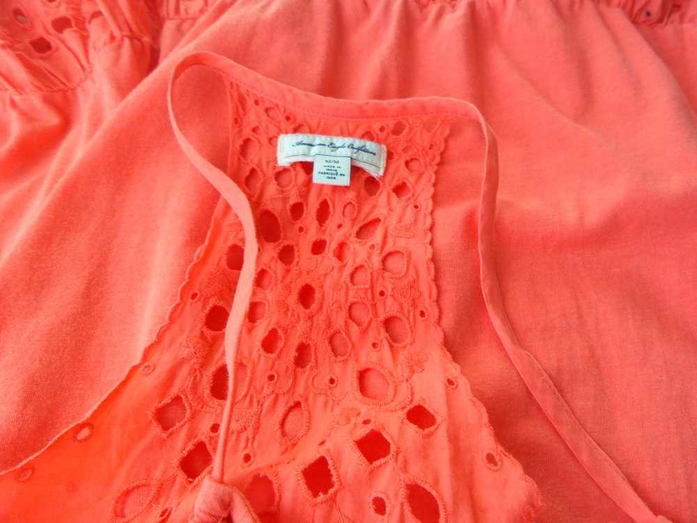 American Eagle  Size M Orange Knee-Length Summer … - image 4