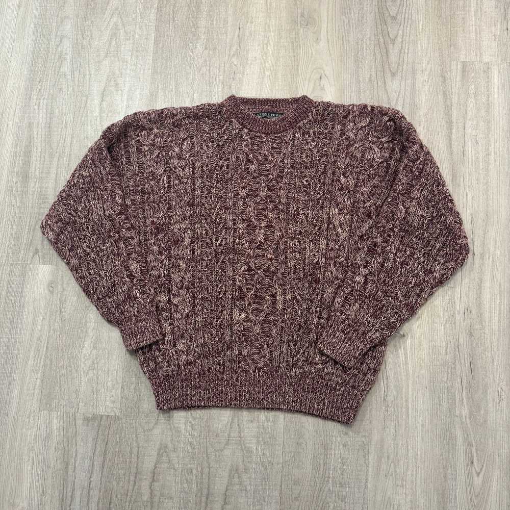 Vintage Vintage Structure Sweater Men's Medium Re… - image 1