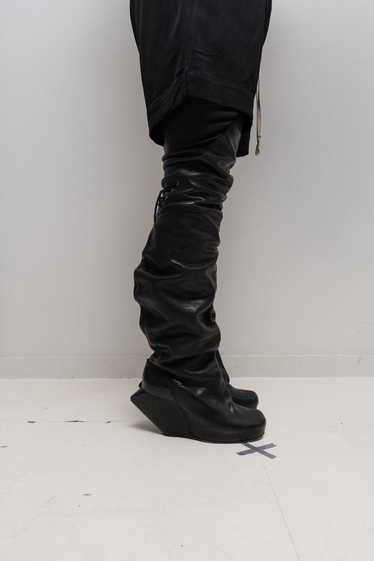 Rick Owens FW08 "STAG" Thigh high turbo wedge leat