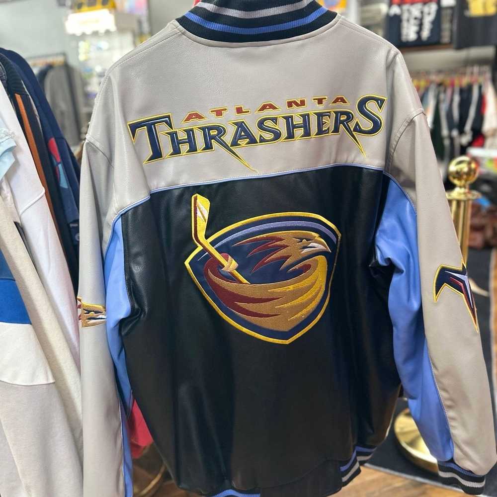 NHL Vintage Atlanta Thrashers Jacket RARE FIND!!! - image 3