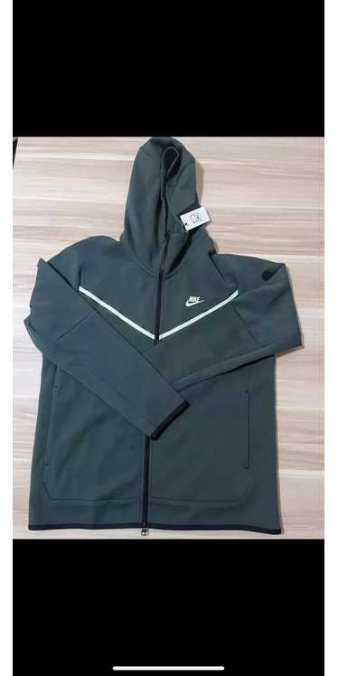 Nike Nike tech fleece full zip hoodie green mens l