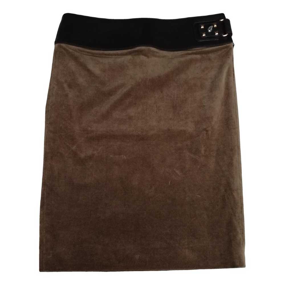 Gucci Leather mid-length skirt - image 1