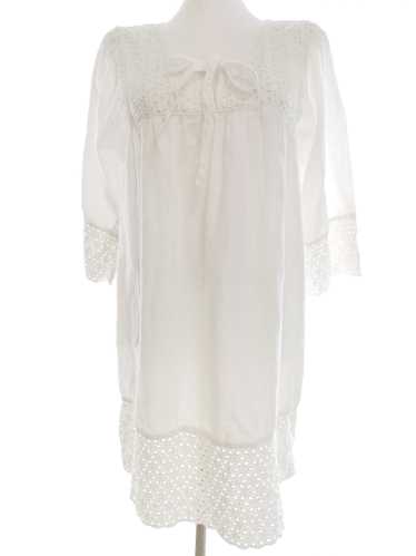 Fransa  Size XL White Knee-Length Shift Dress Line