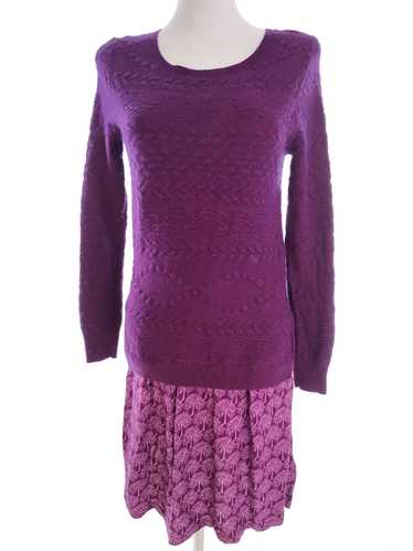 White stuff  Size 10 (38) Purple Midi Sweater Dre… - image 1