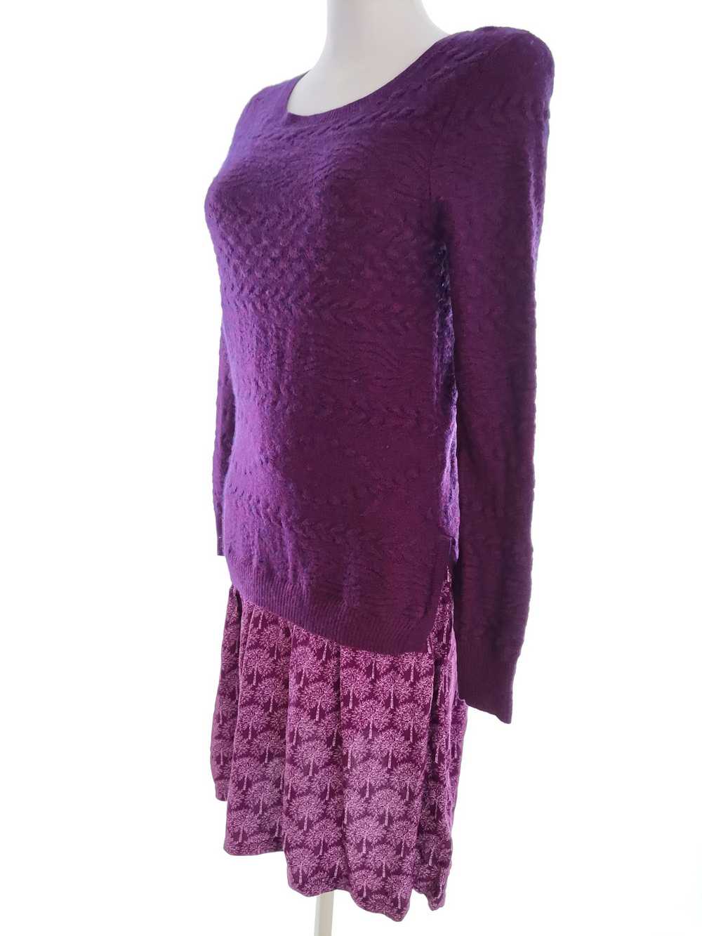 White stuff  Size 10 (38) Purple Midi Sweater Dre… - image 2