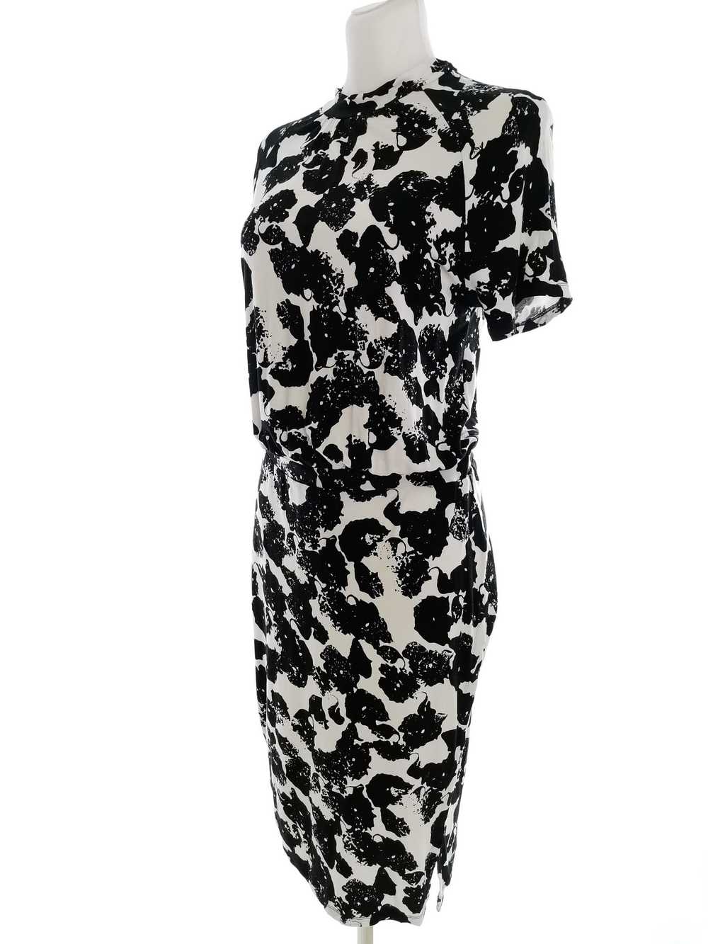 Oasis  Size M Black Long Maxi Dress Viscose Short… - image 2