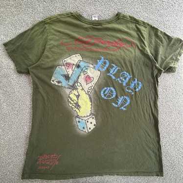 VTG Y2K Ed Hardy By Christian Audigier Death or store Glory Dagger Shirt