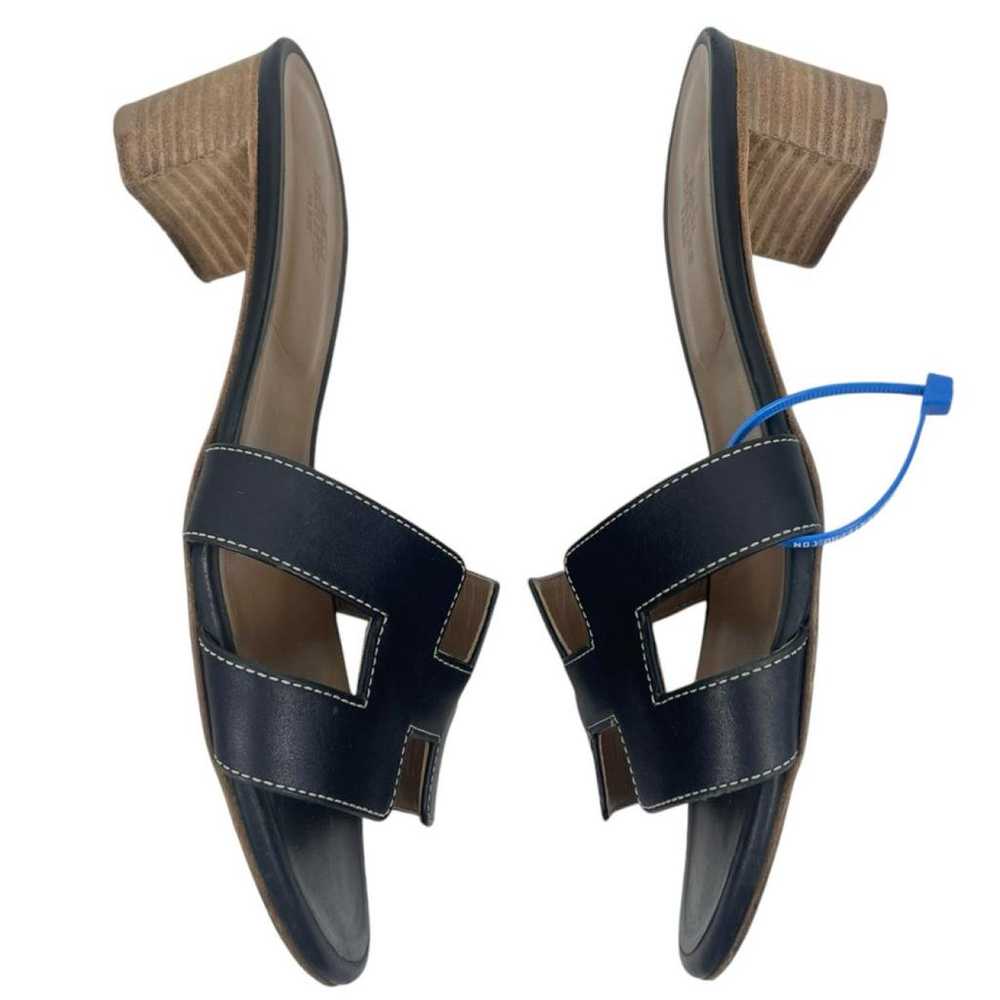 Hermès Oasis leather sandal - image 9