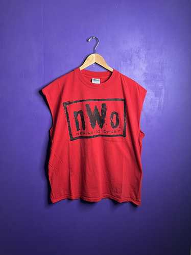 Vintage × Wcw/Nwo Vintage 1998 NWO box logo tank t