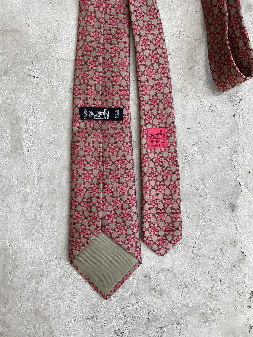 Hermes Hermès Silk Pattern Tie - image 3