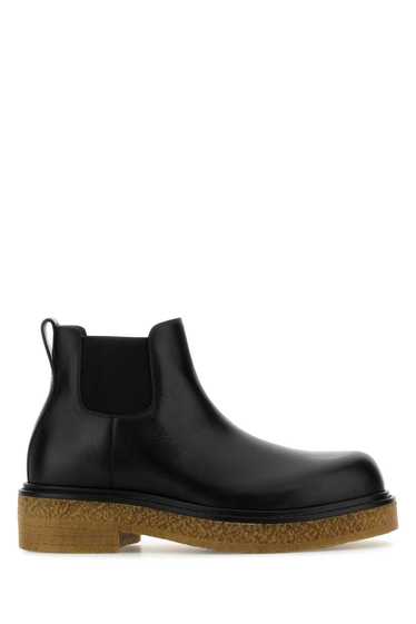 Bottega Veneta Black Leather Haddock Ankle Boots