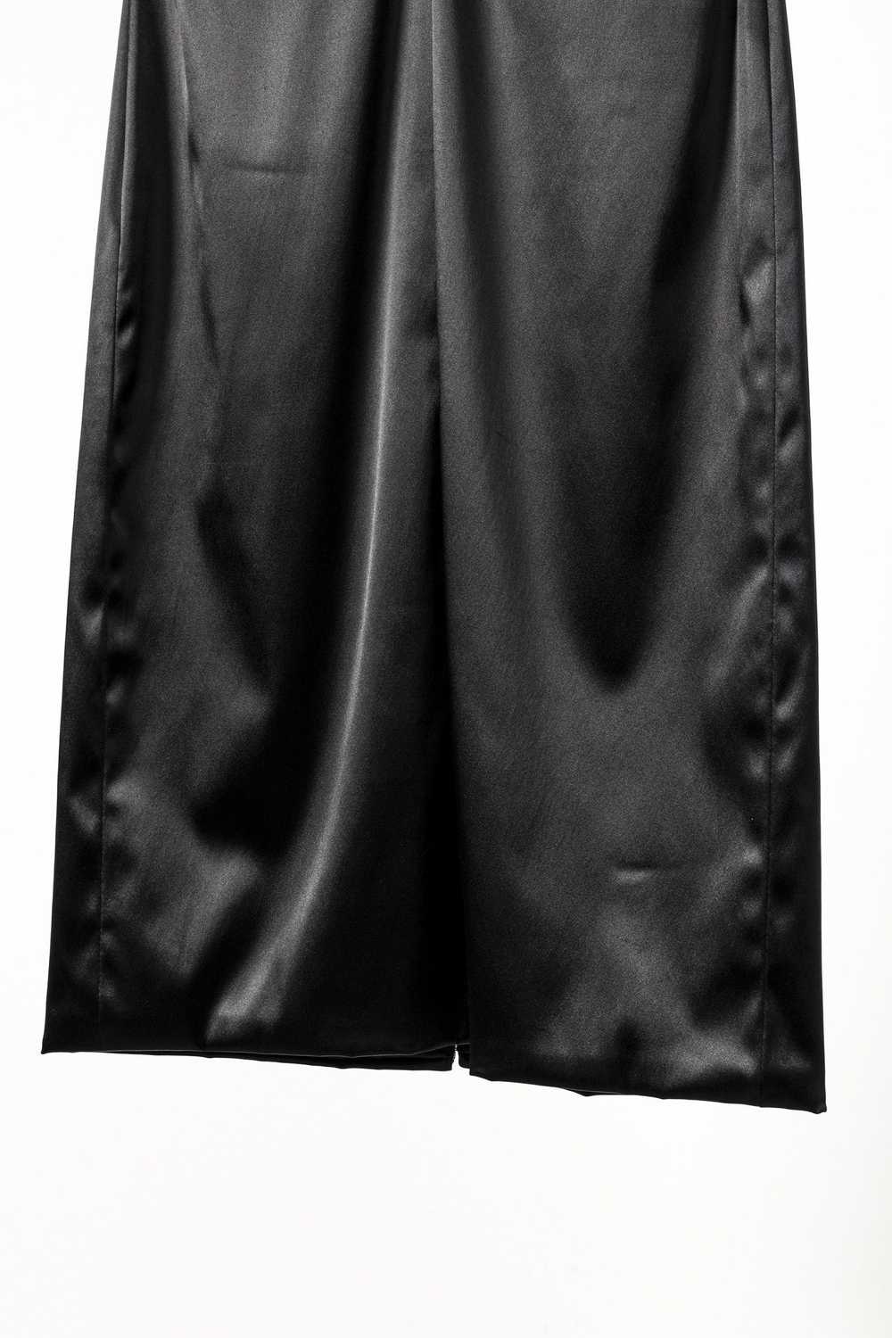 Blank Paul Hardy Black Satin Pleated Sleeveless M… - image 7