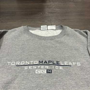 Ccm vintage Toronto maple leafs crewneck sweatshi… - image 1