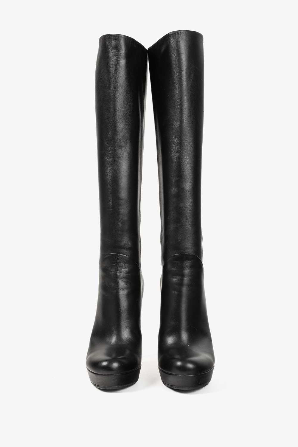 Gucci Gucci Knee Length Leather Bamboo Tassel Pla… - image 2