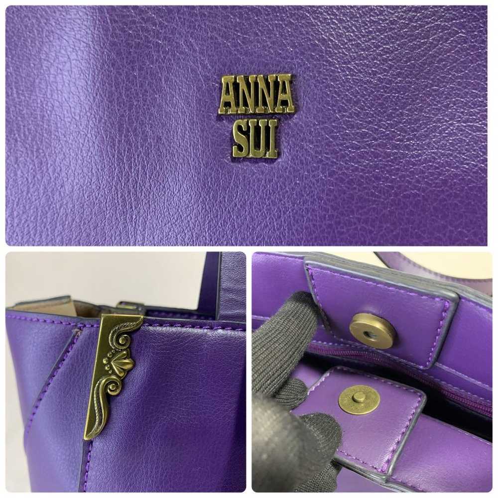 【Excellent Condition】ANNA SUI Tote Bag Purple - image 8