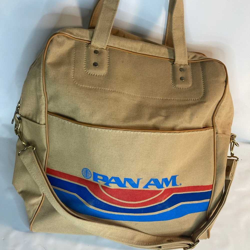 Vintage PAN AM AIRLINES Flight Carry-on Travel Ca… - image 1