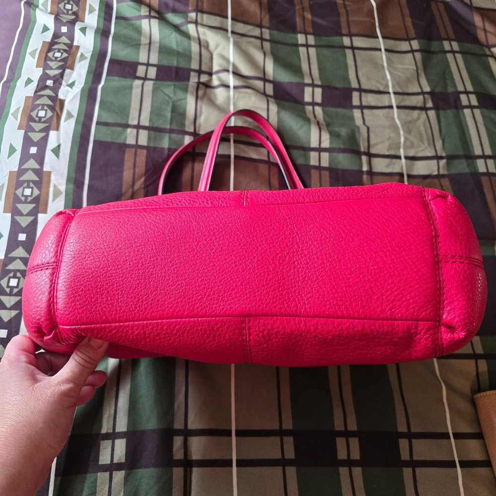 Coach pink leather hand bag - image 3