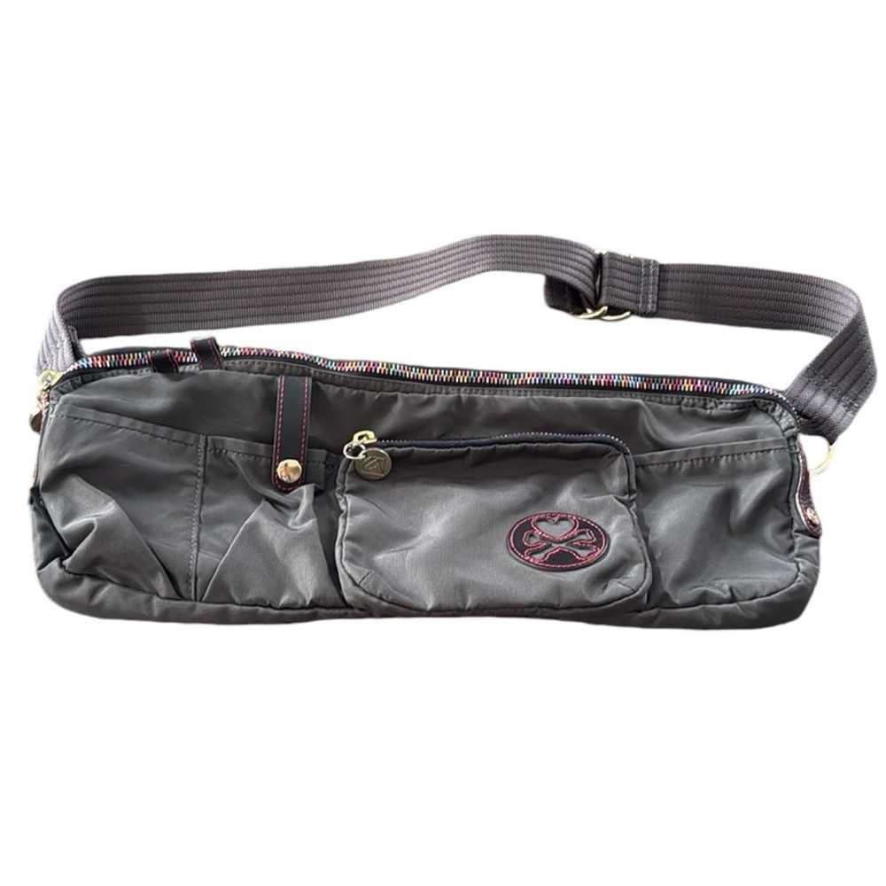 Tokidoki Waist Pouch Bag Gray With Rainbow zipper… - image 1