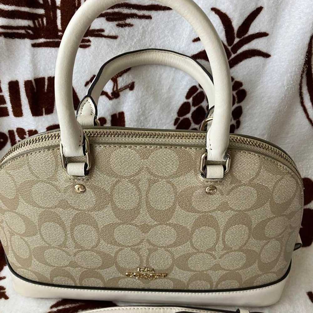 COACH Beige Shoulder Bag - image 1