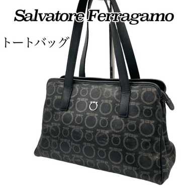 Salvatore Ferragamo Tote Bag Gancini PVC 0826