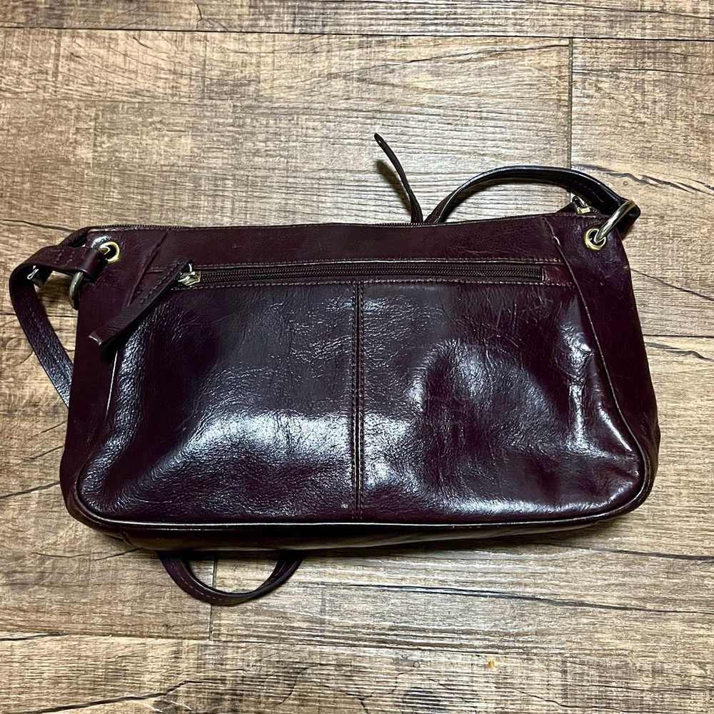 Vintage Etienne Aigner Burgundy brown leather bag - image 3