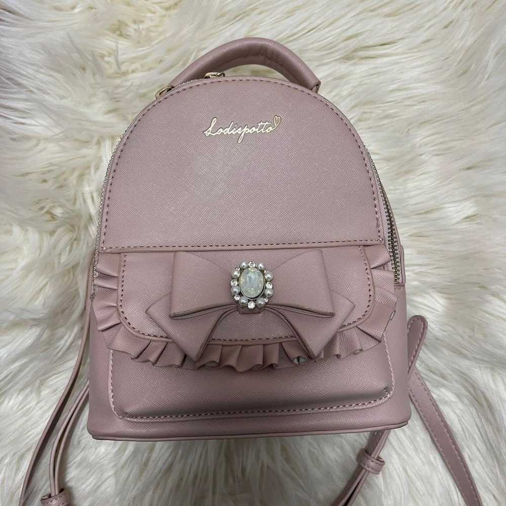 Lodispotto Pink Jewel Ribbon Mini Backpack - image 1