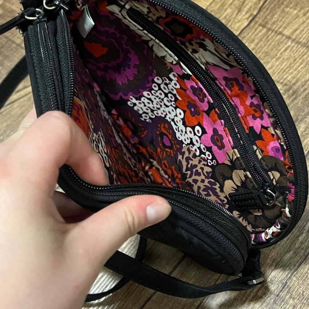 Vera Bradley zebra print oval crossbody bag - image 3